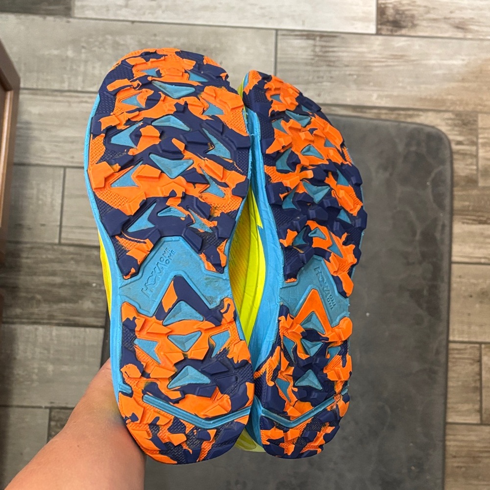 Hoka One One Men's Vibrant Yellow Athletic Shoes - Picture 2 of 8